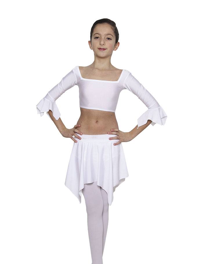 KITA Girls/Womens Performance Lycra Asymmetrical Skirt