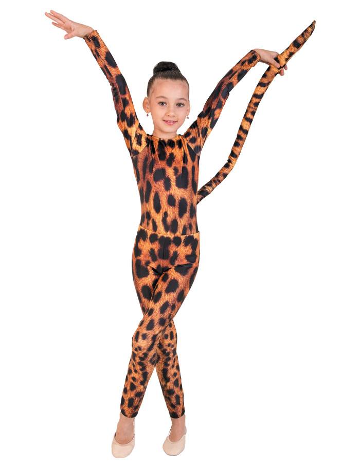 VICTORIA Girls/Womens Performance Leopard/Cheetah Catsuit Costume