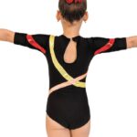 GAEA Women's & Girls' Printed Short Sleeve Gymnastics Leotard